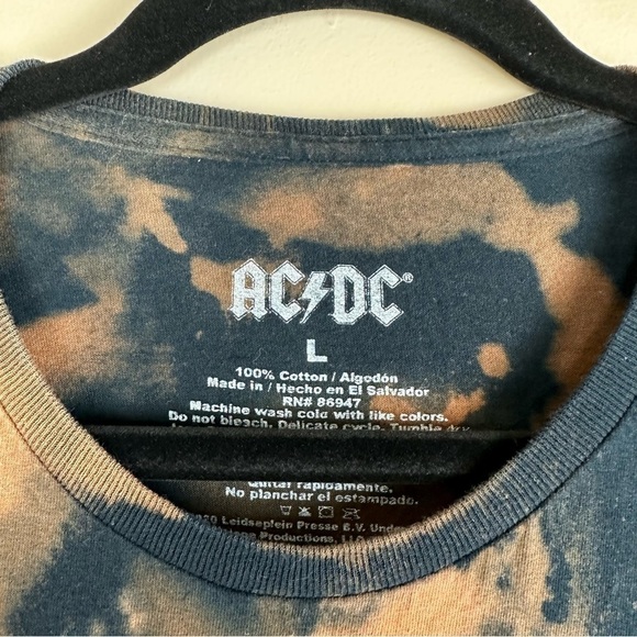 AC/DC Bleached Graphic tee shirt Large - Picture 3 of 3
